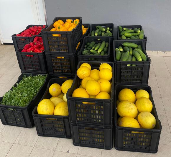 A prompt delivery of high quality produce to a client.
